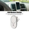 Magnetic Wireless Car   360 Degree Rotation Round 15W Strong Magnet Phone Wireless   for Car Home
