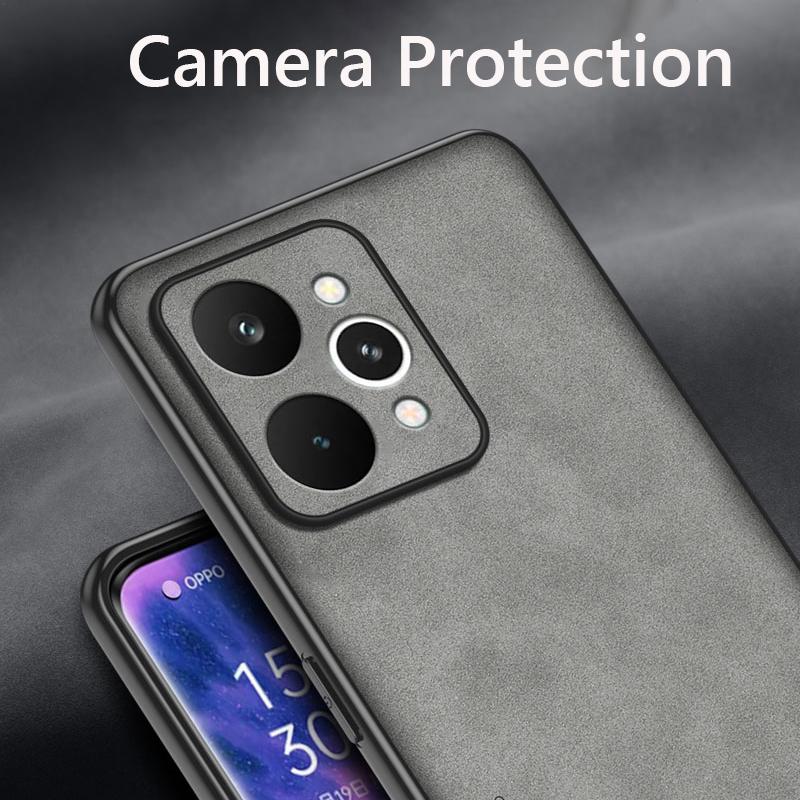 Retro Leather Skin Feel Case For Realme 1 Pro Realme1Pro G Shockproof Matte Silicone Soft Case Cover