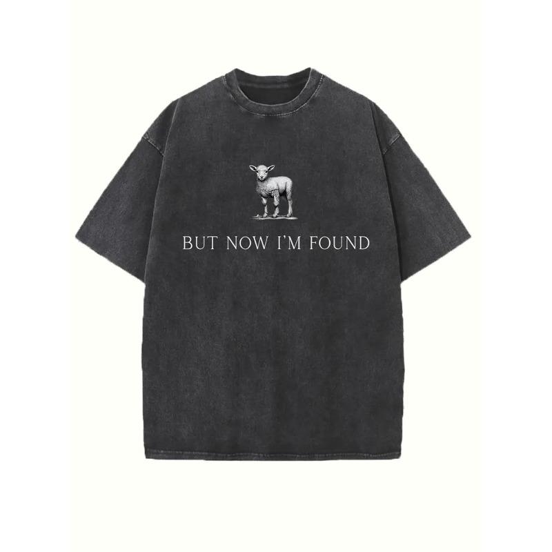 

Washed, Butnowi M Found Printed T-Shirt, High-Quality Printed Cotton Retro Fashion T-Shirt, Suitable for Summer T-Shirt with a Certain Thickness S чёрный