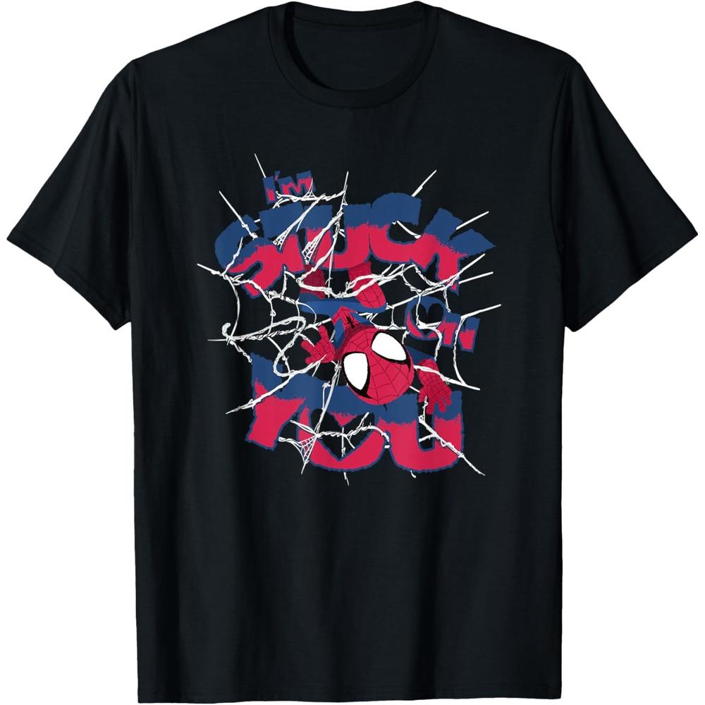 Marvel Spider Man I m Stuck on You Valentine s Day T Shirt M чёрный