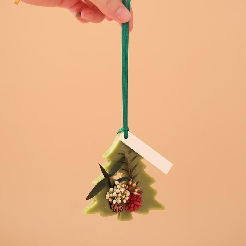 Flexible Silicone Aromatherapys Stone Mold Christmas Tree Decoration Mould High Temperature Resistant Mould for Ornament