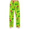Women's Christmas Print Flannel Pajama Pants Loose Fit Sleep Bottoms for Holiday Lounging