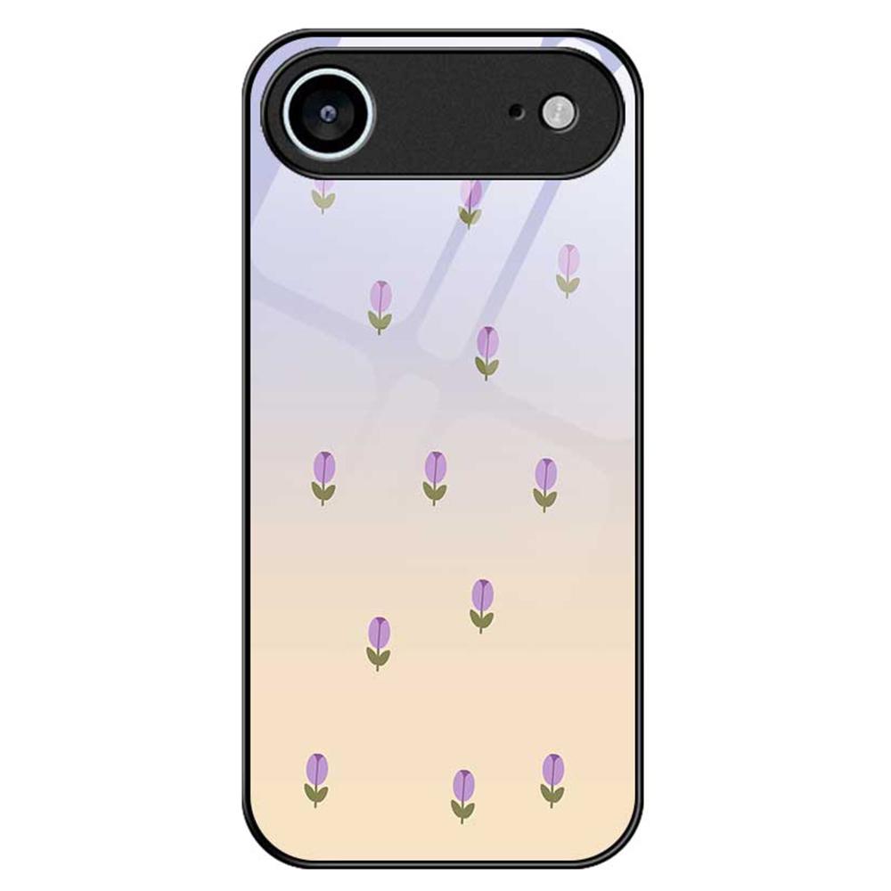 For iPhone 17 Air Case PC TPU Tempered Glass Pattern Printing Phone Back Cover