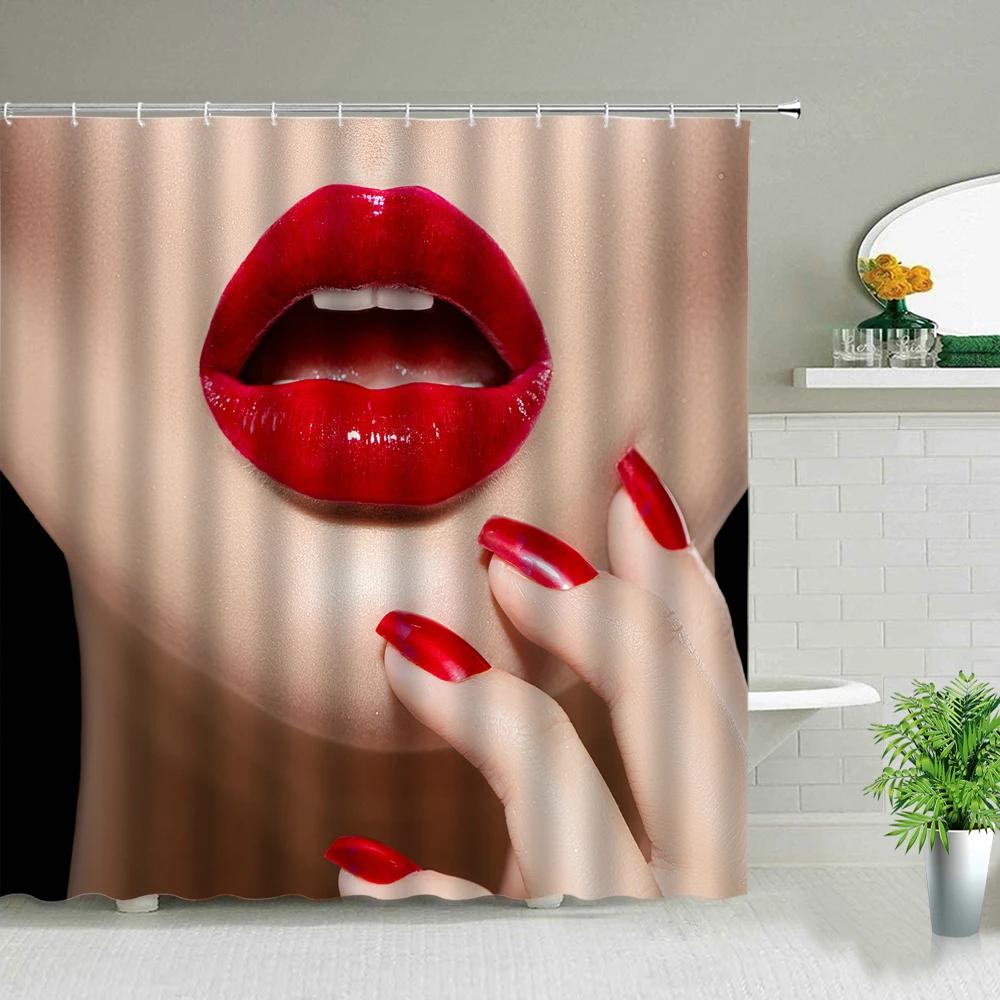 Sexy Woman Buttocks Printing Shower Curtains Sunlight Beach Girl Landscape Bathroom Decor Fabric Washable Bath Screen With Hooks