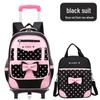 Korean Elementary School Trolley Backpack for Girls, Grades 1-3 and 5-6, Ages 6-12