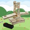 Suspension Bridge Model Wooden Puzzle Drawbridge DIY Lifting Bridge Toy for Kids Experiment Invention