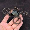 Labradorite Pendant Copper Wire Wrapped Pendant Handmade Gemstone Pendant Awesome Copper Jewelry Cycle Pendant Elegant Jewelry Gift For Mom
