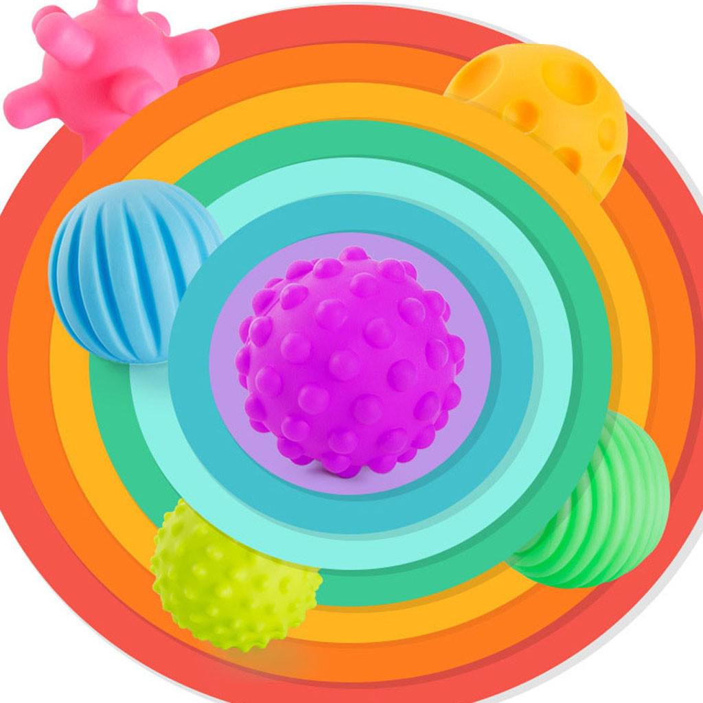 Baby Toy Puzzle Tactile Multi-Texture Hand-Catch Ball Baby Training Soft Ball