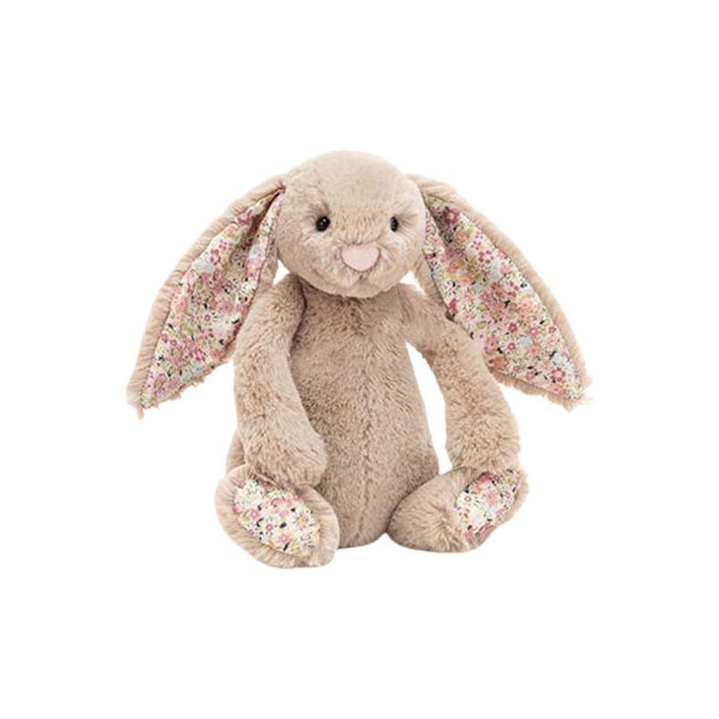 JELLYCAT Bonnie Rabbit series flower cloth Bonnie rabbit soothing beige doll plush doll 18cm/31cm/36cm/51cm high