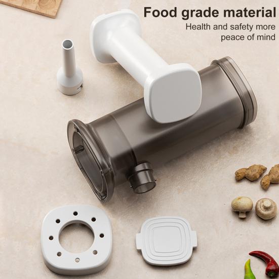 Sausage Machine with 4 Stuffing Tubes Manual Sausage Stuffer Maker for Home Use Food-Grade Sausage Filling Tool Sausage Meat Stuffer Kitchen Supplies