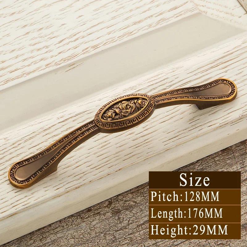 Vintage Gelbbronze Griffe | Retro Schubladengriffe & Schrankknöpfe | Massiv Messing Möbelgriffe für Türen, Küche & Schlafzimmer