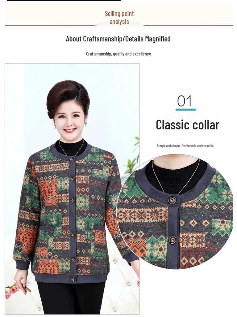 Plus Size Women's Autumn/Winter Knit Cardigan Sweater Coat