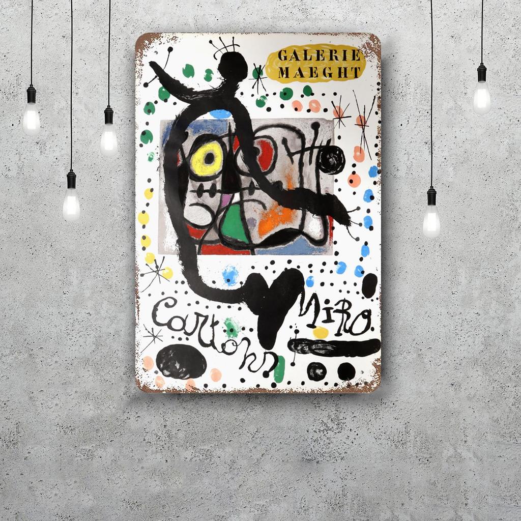 miro art Vintage Tin Sign Home Decor Wall Decor Art Wall Mural Room Decoration Decor Retro Metal Sign Plate Bar Posters