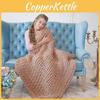 Wish Cozy Handwoven Thick Yarn Blanket For Adults Stylish Sofa Cover Soft And Plush