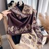 Winter Women Cashmere Scarf Thick Warm Pashmina Shawls Chunky Wraps Jacquard Lady Blanket Echarpe Bufanda Hijab 68*180cm
