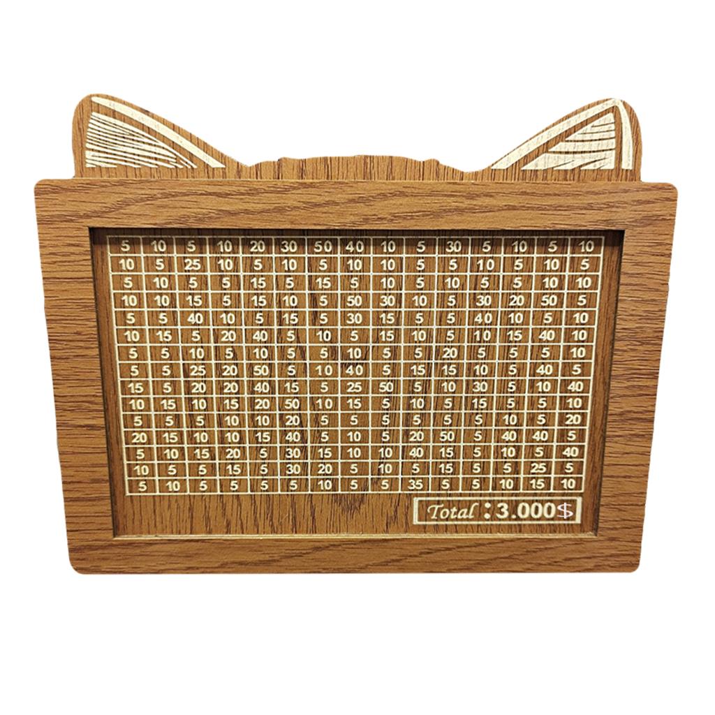 Retro Wooden Money Bank For Savings Stylish Lightweight Coin Bank For Boys Girls Kids Adult