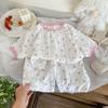 Summer Thin Children's Pajama Set - Cute Princess Style Homewear for Baby Girls, Short Sleeve & Shorts