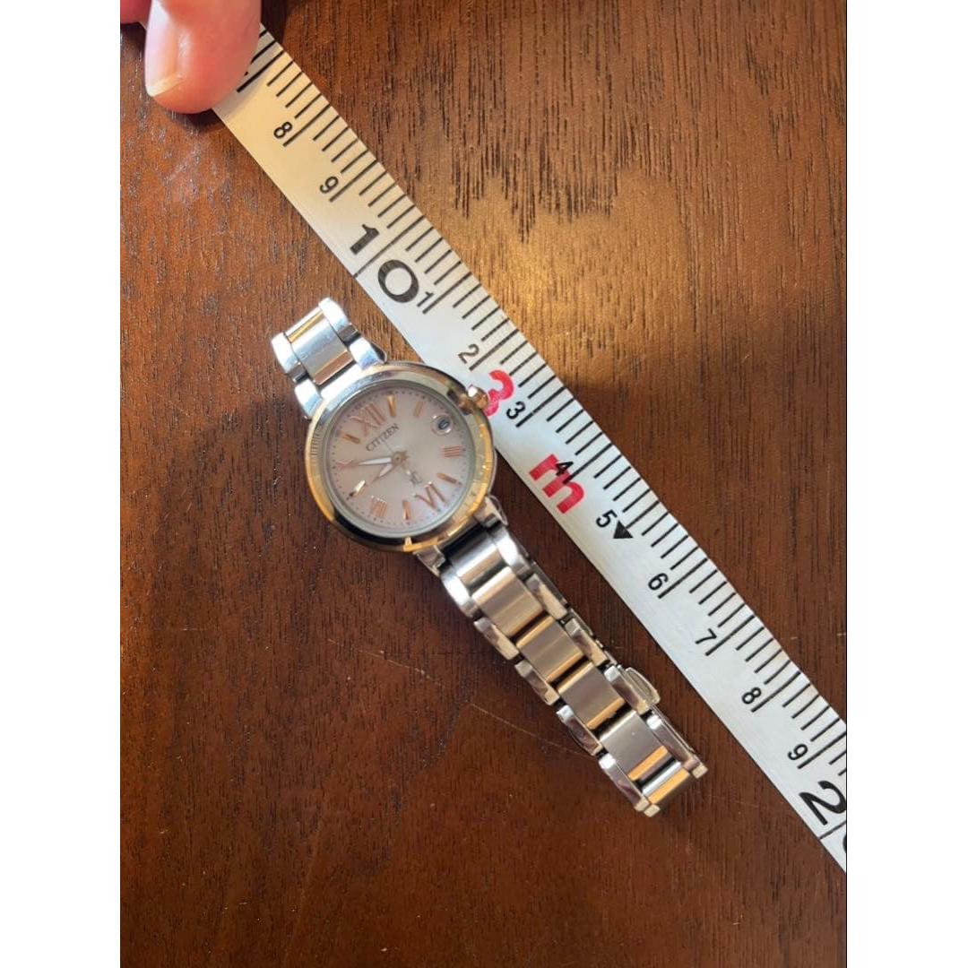 Used CITIZEN xC Radio Solar Watch Ladies Pink Silver