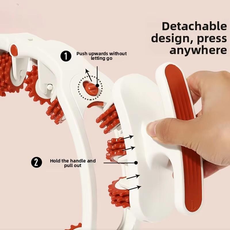 Ring Leg Massager Massage Roller Detachable Handles for Full Body Neck Shoulder Abdominal Muscle Slimming Relaxation