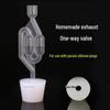 Självbryggande envägs avgasventil för sekundär jäsning