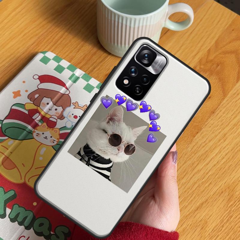 Cute Cat Animals Kitten Case For Xiaomi Redmi Note 13 Pro 14 12 11 10 15 Pro Plus Redmi 15 C 13 10C 12C 13C 14C Cover
