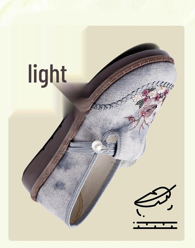 Versatile Spring Ethnic Embroidered Women's Hanfu Shoes
