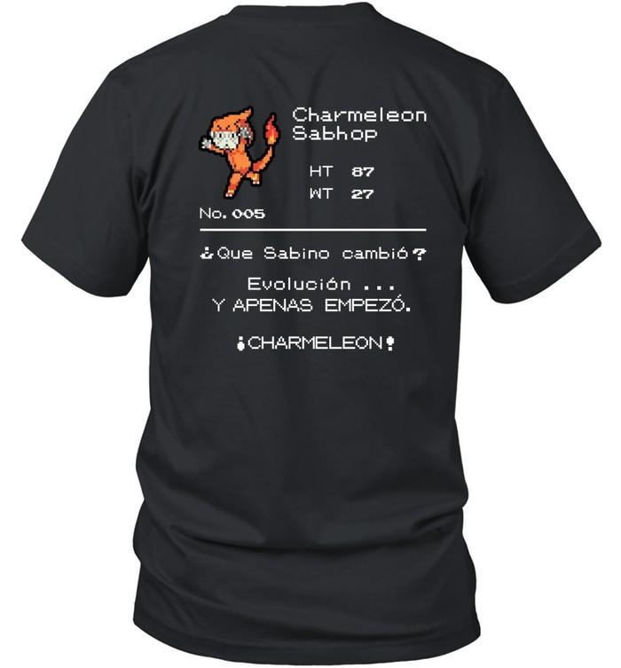 Charmeleon Sabhop Playera Maestro Pokémon Black Shirt Unisex T-Shirt XXXL