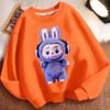 29/5000 Children's LBB Cartoon Hoodie, Long-sleeved Loose Round-neck Hoodie for Boys and Girls Spring and Autumn