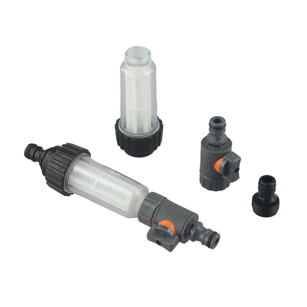 Caravan Water Filter Motorhome Equipment Patio Adjustable Water Flow Easy To Clean Flexible Compatibility Impurity Removal