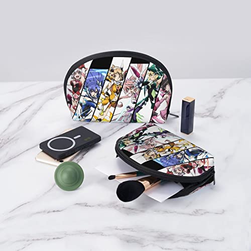 Senki Zesshou Symphogear Pouch with Coin Purse, Storage Pouch, Wallet, Portable, Functional, Large Capacity, Waterproof Shell Pouch, Parent-Child Pouc