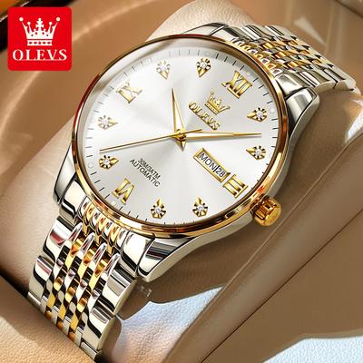 Nuovo orologio da uomo The Range Business e Leisure con diamanti, scala romana, semplice e luminoso, doppio calendario