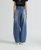 AVIREX WAPPEN BARREL LEG DENIM PANTS indigo