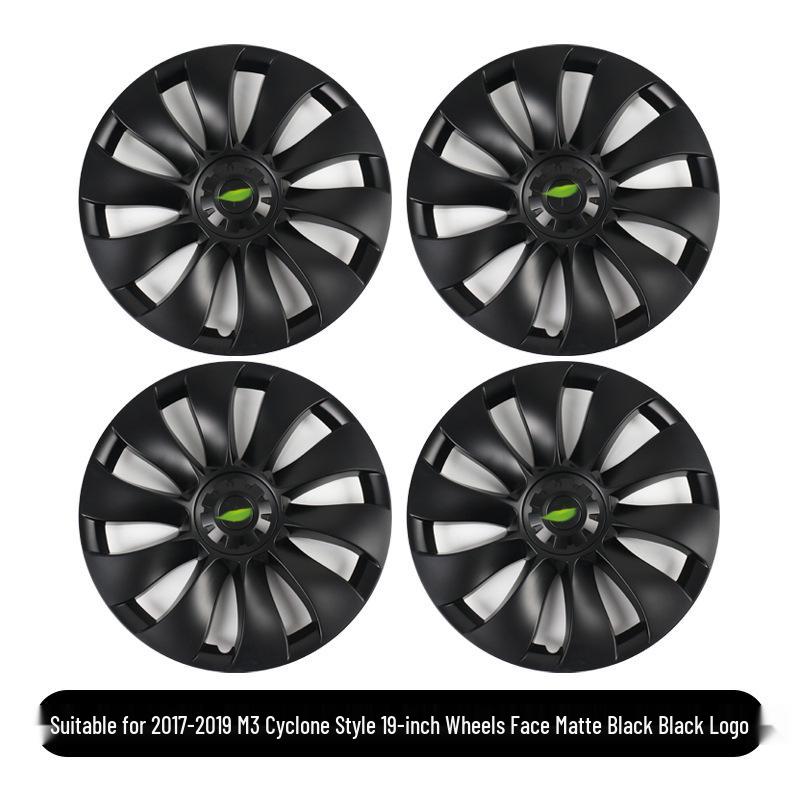 Tesla Model 3 18" Cyclone Wheel Cover - Anti-scratch, Full Coverage Hub Protection Accessory