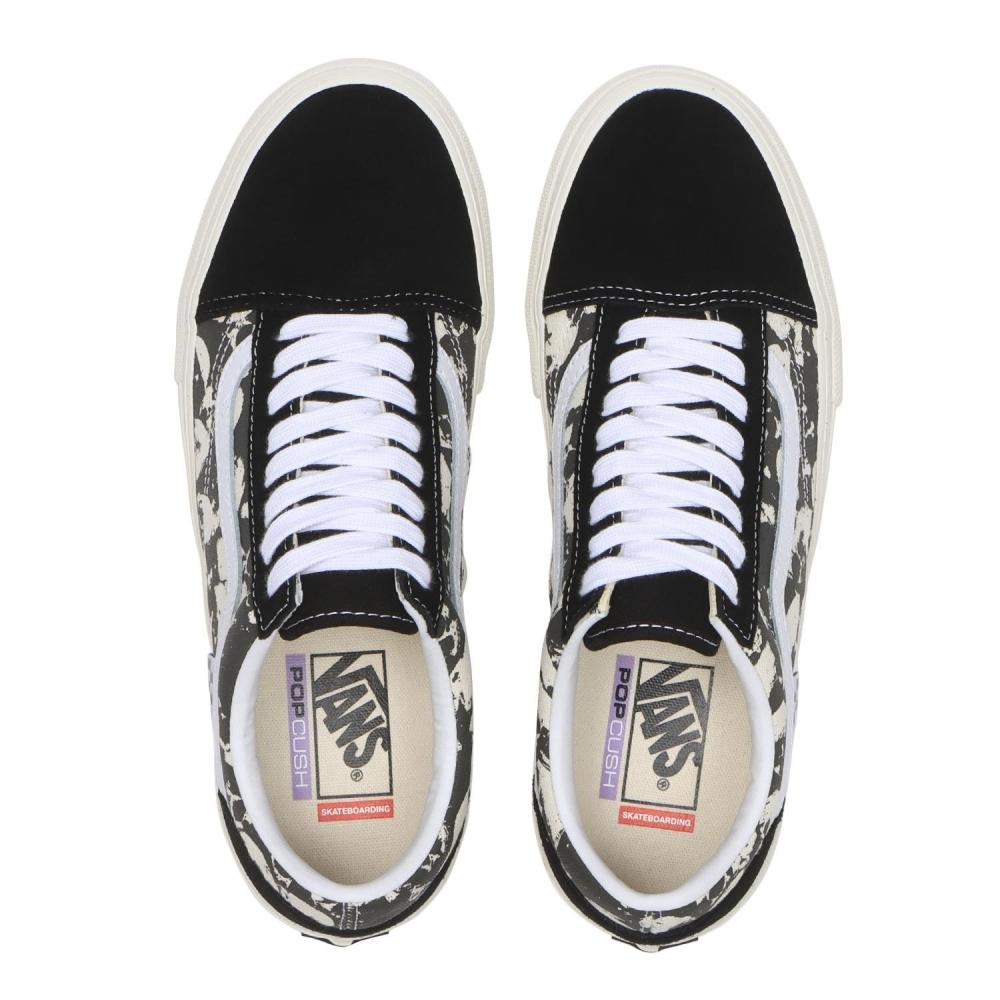 Vans Skate Old School S.pile Bk Wt G Vn000edn9x1 S.pile Bk Wt G