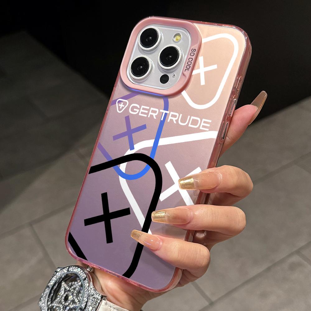 Fashion Letter G-Gertrudes Phone Case for Apple iPhone 17 Air 16 16e 15 14 Plus 13 12 11 iPhone17 Pro Max X Xs XR 8 Matte Cover