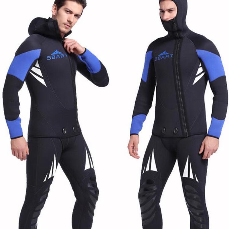 SBART Men's 5mm Hooded Full Wetsuit 1045 - 1 piece