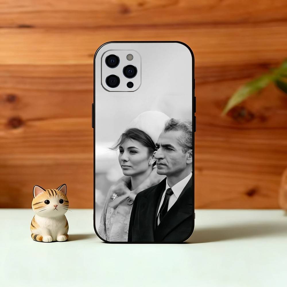 King M-Mohammad Reza Shah Pahlavi Phone Case For iPhone 17,16,15,14,13,12,11 Plus,Pro Max,XS,Soft Silicone Black Cover