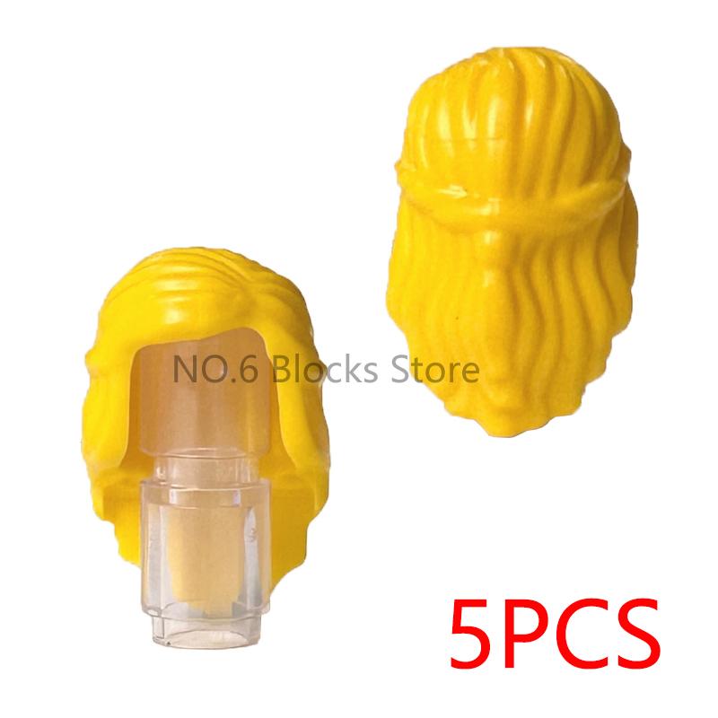 MOC City Small Particles Building Blocks Boys Girls Figures Accessories Curly Hair Beard Set Mini Bricks Toys Gifts For Kids G01