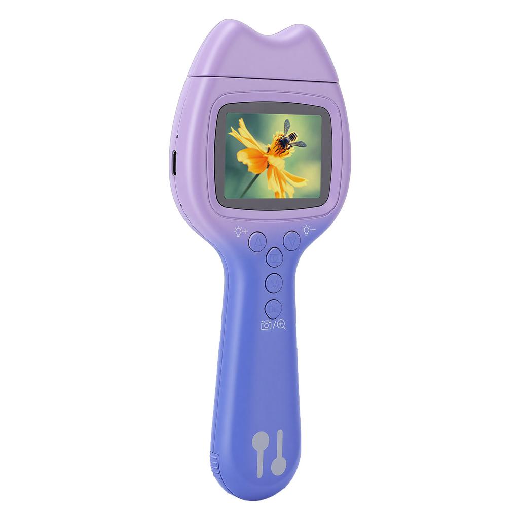 Handheld Digital Microscope 2.0 Inch Display Telephoto Double Lens 500X Optical Magnification Digital Zoom   Digital Microscope