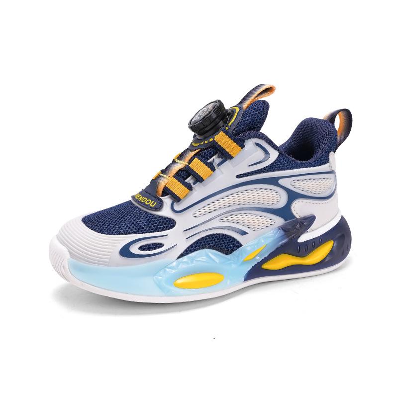 

Детская дышащая водонепроницаемая спортивная обувь: Двойная сетка Весна/Осень, Нескользящая, Мягкая подошва для бега. 33