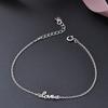 Lindon Women Zircon 925 Sterling Silver Jewelry Geometric Bead Chain Link Bracelet Fashion Fine Wedding Gift for Girlfriend