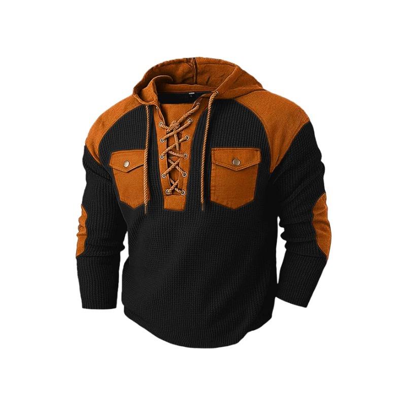 Men S Casual Hooded Pullover Long Sleeve Sweatshirt Autumn Winter