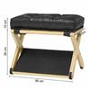 Non-Slip Base Solid Wood Footrest Natural Solid Wood Office Foot Stool  Gaming Setup