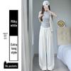 Women's Ice Silk High-Waist Wide Leg Trousers - Summer 2025 Collection