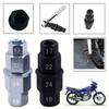 Motorcycle 17 19 22 24mm Front Rear Wheel Axle Hex Spindle Driver Multifunction Removal Tool