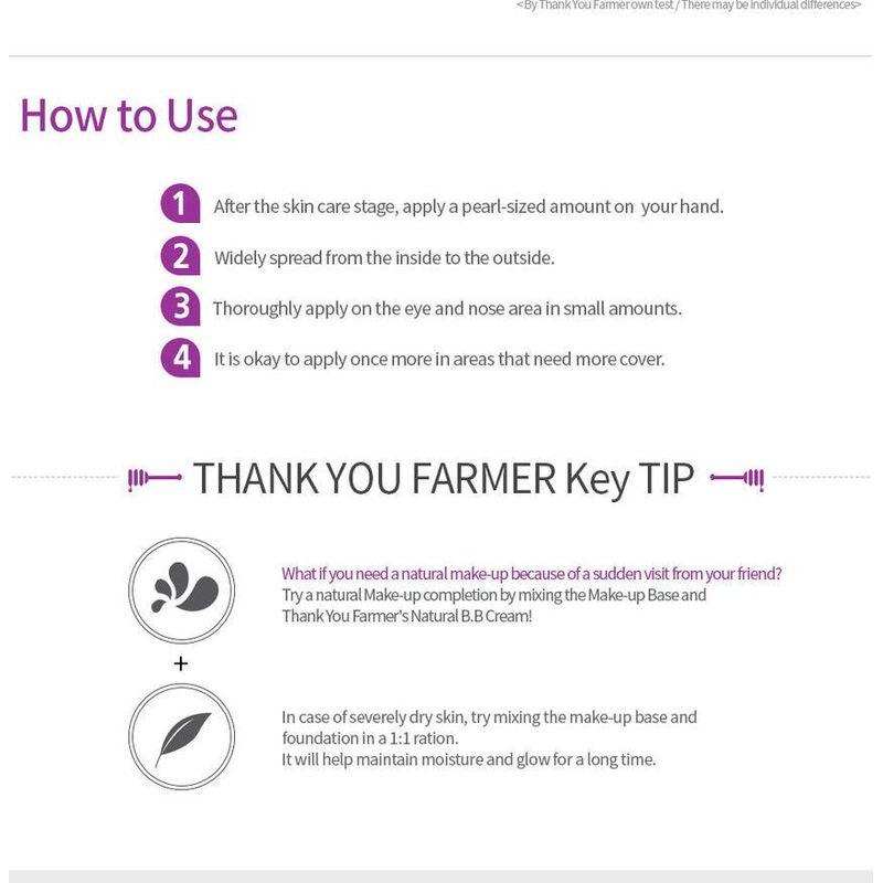 THANK YOU FARMER - Be Beautiful Pure Make Up Base SPF30 PA++ 40ml (Purple)