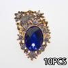 10pcs Rhinestone Flat Back Buttons Embellishment Wedding DIY Jewellery
