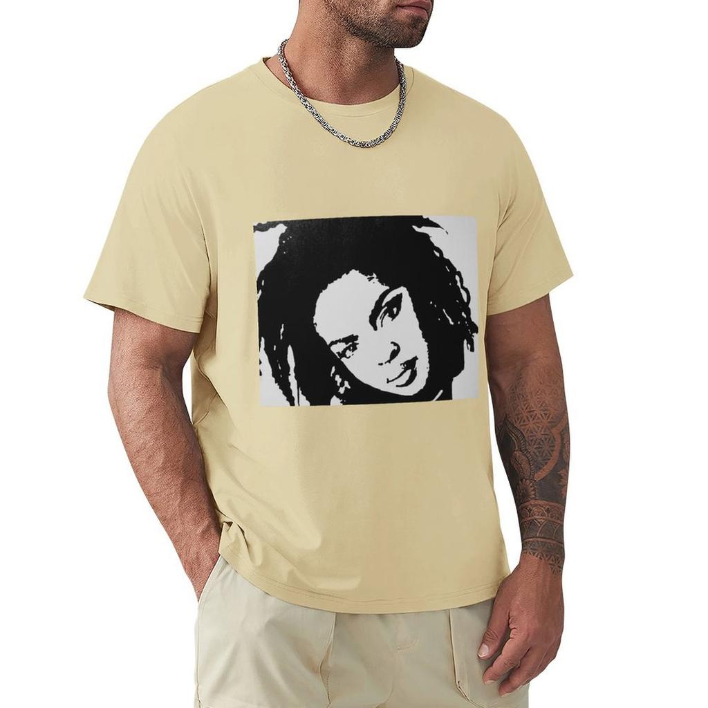 Lauryn Hill T-shirt Vintage Anime T-shirt Skjortor Grafiska T-shirts Träningssweatshirts, Herr