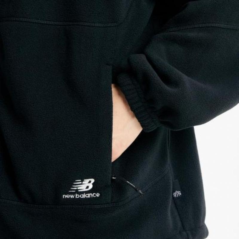 New Balance Half Club Uni Short Wool Fleece Stainless Steel Zip Up Nbmdd42913 19