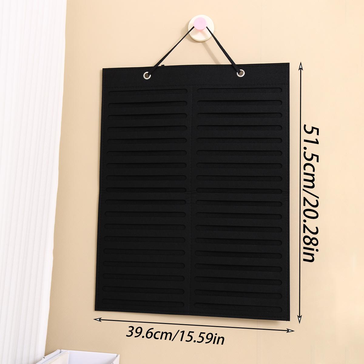 

1pc Wall mounted Black/White Foldable Glasses Storage Bag Sunglasses Glasses Box Hair Accessories Storage Hanging Bag